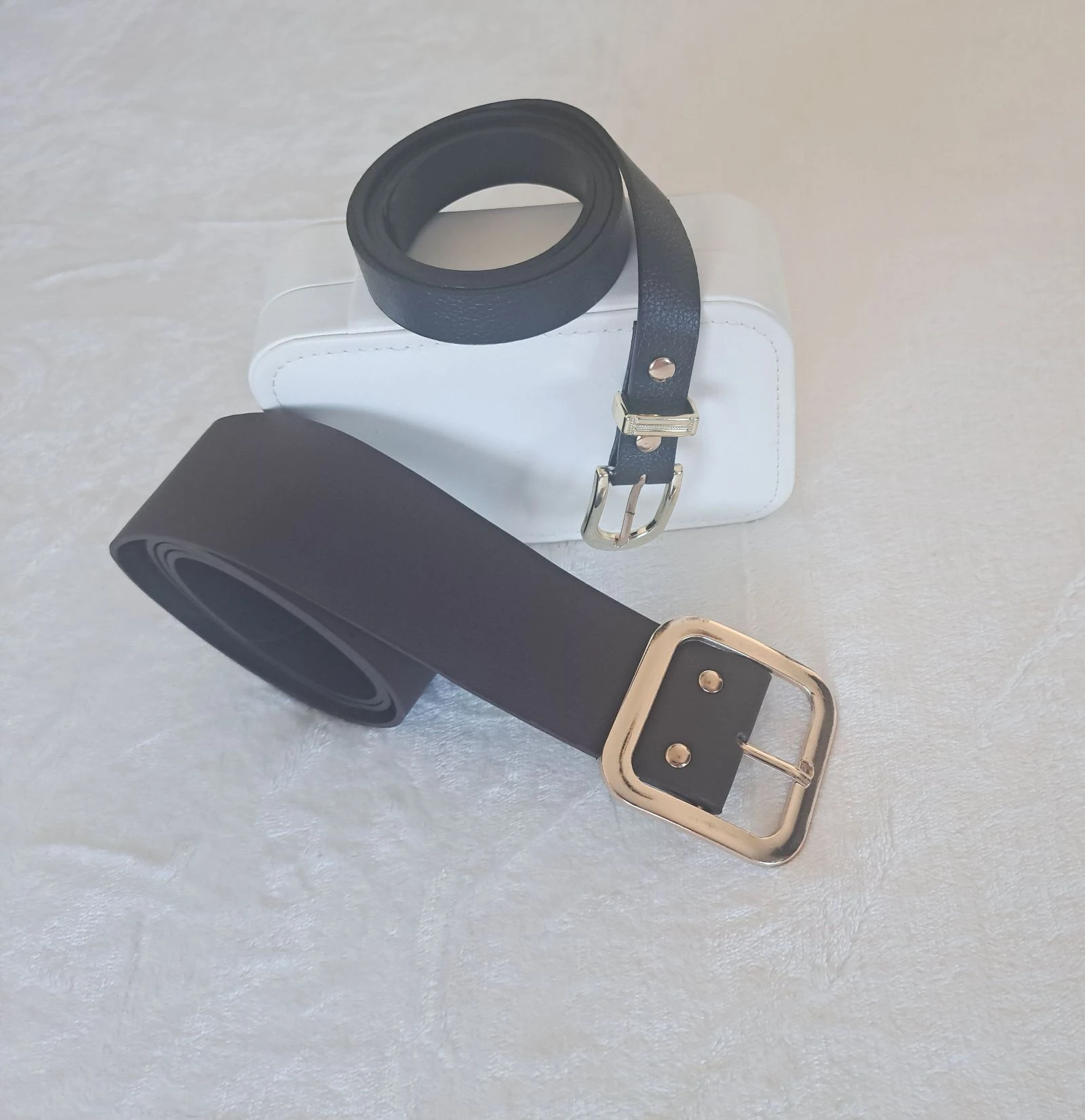 Essential Belt Pack • Black + Dark Brown • Faux Leather • Timeless Style – photo 2